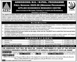 Admission notice for University Of Karachi